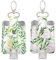 VENTURED LIVING Händedesinfektionsmittel-Schlüsselanhänger, Set mit 2 Stück, Mini-Reise-Händedesinfektionsmittel, Schlüsselanhängerhalter für Rucksack und Geldbörse (floral)