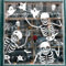 OTMVicor Vicor - 6 hojas de decoración de fiesta de Halloween, 68 calcomanías de ventana de Halloween, calcomanías de esqueleto y fantasma para Halloween