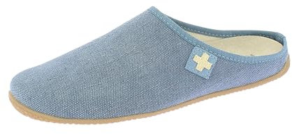 Living Kitzbühel - Cotton - Schweizer Kreuz - Pantoffeln (46 EU Jeans)