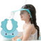 Duschhaube Kinder, Baby Verstellbarer Shampoo Schutz, Shampoo Bade Bad SchüTzen Weiche Kappe Hut, Kappe Wasserdicht Cap für Mehr als 6 Monate(Kopfumfang über 38cm) Blau