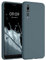 kwmobile Housse Compatible avec Huawei P20 Pro Coque - Housse de téléphone Protection Souple en Silicone - Ardoise foncée