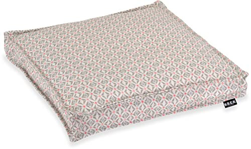 H.O.C.K. Yuri Outdoor Sitzkissen 40x40x5cm und 50x50x5cm (40x40x5cm, Hellgrau)