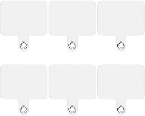 GoldRock 6 Stück Handykette,Transparent Handy Lanyard Pads, Handykette Universal Telefon Patch, Multifunktional Handyband Handy Lanyard Patch für die Meisten Smartphones,Wasserdicht Handy Kette Patch