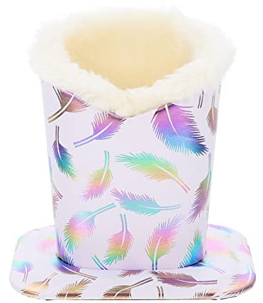 Beavorty Porte-Lunettes en Cuir Doublé de Peluche Étui à Lunettes de Soleil Étui à Lunettes Étui à Lunettes Anti-Rayures Porte-Stylo de Bureau pour Bureaux Tables de Chevet Blanc