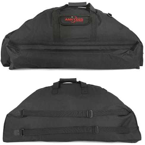 wolfman 115cm Compoundbogen Case Soft Compound Bogen Tasche mit Pfeil und Zubehör Taschen- und Rucksackgurte (115cm, Schwarz)
