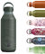 Chilly's Series 2 Gourde - Bouteilles isothermes en acier inox avec double paroi, col souple et poignée de transport - Wind, 500ml
