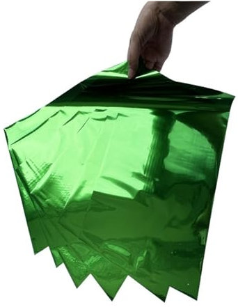 Heißfolien Papier 50 Stück Heißfolienstempel im A4-Format, goldfarbenes Papier, laminierter Toner, reaktiv for Papierkarten(Color:Green)