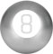 MantraRaj Magic Mystic 8 Ball (Silver) Decision Making Fortune Telling Fun Toy Game Retro Edition Novelty Toy For Him And Her With 20 Answers And Predictions