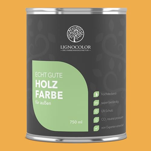 Lignocolor Holzfarbe Außen matt | wetterfeste Farbe für den Außenbereich (Daisy matt, 2,5L) | hochdeckend & hochbeständig