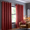 Fusion - Terracotta Curtains W66 x L54 (168 x 137cm) - 2x Panels - Eyelet Curtains in Orange Red - Thermal Curtains for Bedroom/Living Room - Curtains & Drapes - Door Curtains - Strata Collection