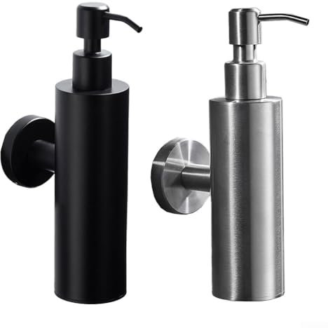 Chic Seifenspender zur Wandmontage für Shampoo, Lotion oder (schwarz)