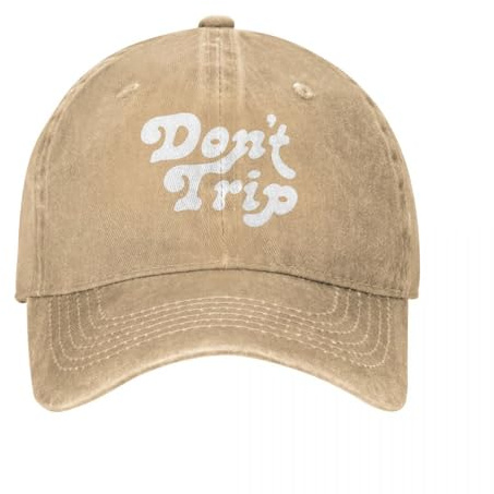 Don't Trip Baseball Caps Snapback Denim Stoff Hüte Outdoor verstellbare Kassette Hip Hop Baseball Cowboy Hut für Unisex Geschenk
