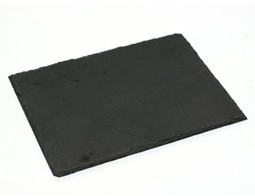 Lot 2x Assiette en ardoise - L. 24 cm