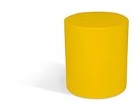 Kloris Runde Säule Sweet Table Höhe 40 cm Durchmesser 35 cm Farbe Gelb Made in Italy