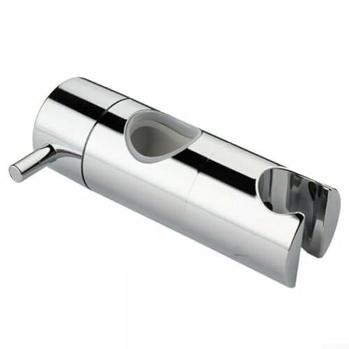 Chrome Shower Head Holder Adjustable Riser Rail Bracket Slider 19-25mm Diameter for Bathroom Shower Hose ABS (22mm)
