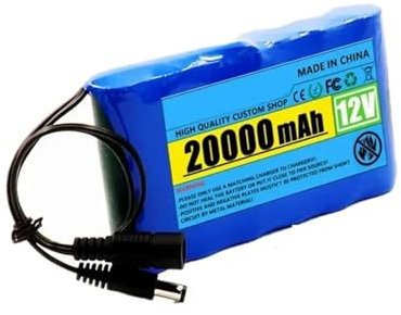 ARPZPPSK Drive Battery Portable Super 12V 20000mah Battery Rechargeable Lithium Ion Battery Pack Capacity DC 12.6v 20Ah CCTV Cam Monitor + Charger(1x20AhBattry 1x1A)
