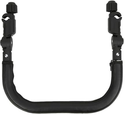 ZenithAur PU Leather Stroller Armrest, Universal Stroller Tray with Detachable Baby Stroller Bumper for Added Convenience