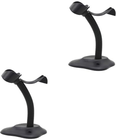 ARTIBETTER 2 Stück Scannerhalterung Buchse Bewegung Ergonomisch Schreibtisch Klammer Stand unter Handscannerhalter Scan-Ausrüstung Handheld-Scanner-Ständer Barcode-Ständer scannen pp Schwarz