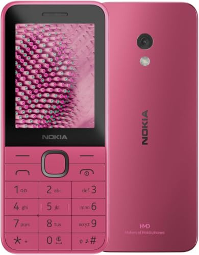 HMD Nokia 225 Téléphone Rose Dual SIM 2.4 4G | Bluetooth