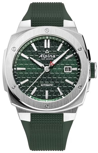 Alpina Men's Alpiner Extreme Swiss Made 3-Hand Date Automatic Watch, Rubber Strap, Sapphire Crystal, 41 x 42.5mm, 100M Water Resistant