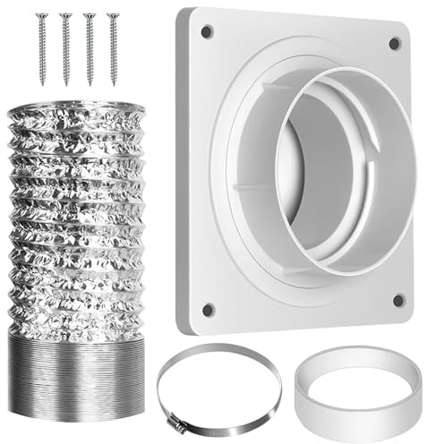 Kustimantu Sortie De Seche-Linge,Tuyau D'Évacuation De Sèche-Linge Pour Espaces Étroits | De Raccord Pour Pièces De Rechange Lave-Linge Ventilateurs D'Extraction Circulation D'Air Plafond Climatiseur