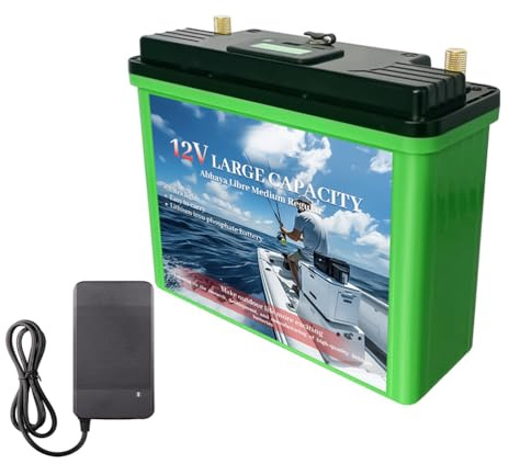 HJGHY 12.8v,30Ah, Batterie Lithium-ION Portable LiFePO4 12,8 V, 20 Ah, 30 Ah, 12 V, Lithium-Fer-Phosphate, pour Usage Domestique, en Cas de Panne de Courant ou de Camping