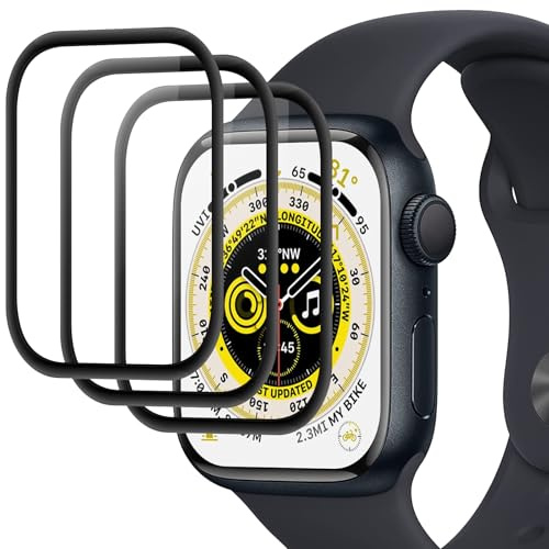 Joeyu (3 pezzi) Pellicole Protettive per Apple watch Series 6/5/4/SE/SE2/SE3 44mm, écran de protection, Durezza 9H, Anti-Frankmentazione, Senza Bolle, Anti-Graffio, pellicola telefono