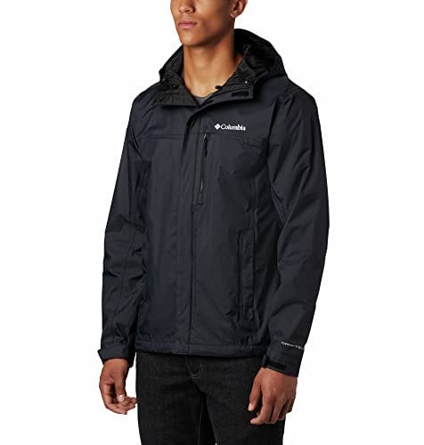 Columbia Pouring Adventure 2 Jacket, Giacca Impermeabile Uomo, Nero, XXL