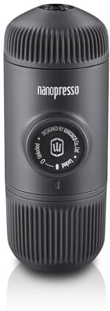 WACACO Nanopresso Macchina Caffe Portatile, Mini Espresso Portatile Senza Custodia Protettiva, Versione di Aggiornamento Per Minipresso, Operazione Manuale, Macchina da Caffe per Viaggi, Grigio