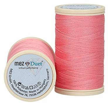 MEZ Duet Stärke 100 4646100-03678 rosa Nähgarn, 100 % Polyester, 200m