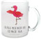 Mr. & Mrs. Panda Teetasse Flamingo Yoga - Geschenk, Yoga-Übung, Entspannung, Yogapose, Ärger, Rosa, Tasse mit Henkel, Teeglas, entspannt,