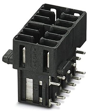 PHOENIX CONTACT HSCH 1,5-2U/12 THR 9005 Leiterplattengrundleiste, Nennquerschnitt 1,5 mm², Schwarz, Anzahl der Anschlüsse 12, Artikelfamilie HSCH 1,5/..-G-THR, Rastermaß 3,45 mm, 150 Stück