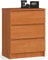 AKORD Kommode K60 mit 3 Schubladen | für das Wohnzimmer Schlafzimmer Schrank Büro Arbeitszimmer | Modernes Funktionales Design | B60 x H77 x T40 cm, Gewicht 25 kgErle