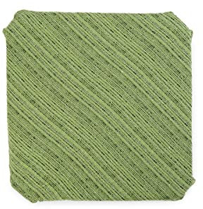 HomeLife Coprisedie Cuscini per sedie da cucina set da 6 Pezzi Made in Italy | Copri Cuscini Sedie Cucina Imbottitura Sfoderabile | Copriseduta sedie Jacquard con Alette Fantasia Colorata Verde