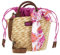 Mandarina Duck Seashell, Straw Bag Donna, Pink Bubble, Taglia Unica