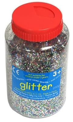 Glitter | 250gram tub with Easy Pouring, resealable lid | Glitter Art | Multicolour