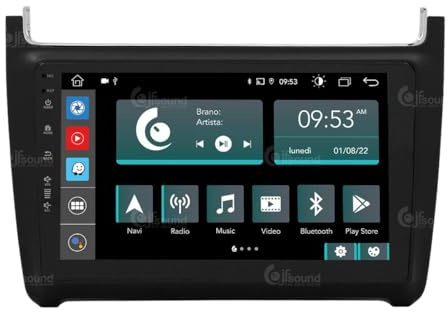Radio de Coche para Volkswagen Polo Android GPS Bluetooth WiFi USB Dab+ Touchscreen 9 8core Carplay AndroidAuto