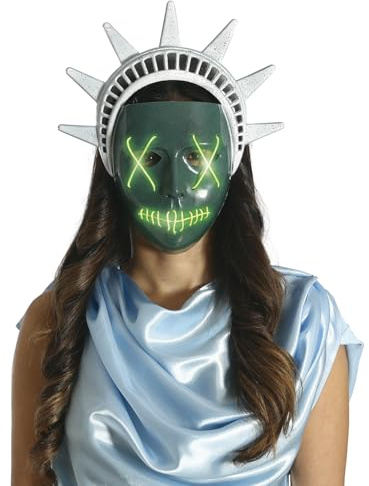Fiestas GUiRCA The Purge Liberty Maske mit Licht