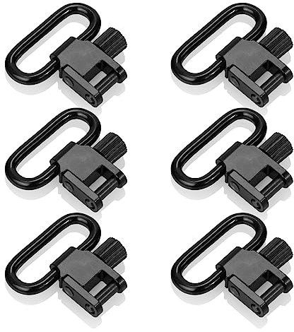 VicBre 6 Stück Schnellverschluss Riemenbügel Metal Sling Swivels für Gewehr Schrotflinte, 2,5 cm