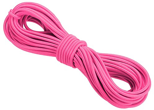 PATIKIL Bungee Cord Elastic Cord Heavy Stretch String Rope 3mm 11 Yards(10m) Pink for Crafting DIY Sewing Hook Straps Camping Tie Down Strap