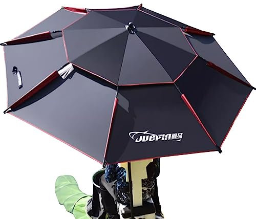 EMISOO Großer Strandschirm 200/220/240/260cm Angelschirm Windfest UV Schutz Sonnenschirm Im Freien Kippbarer Regenschirm Für Picknick, Angeln, Wandern (Size : 260cm/8.5ft)