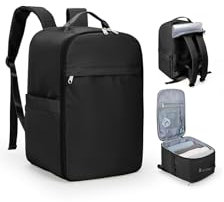 SZLX Zaino Ryanair 40x20x25 Bagaglio a Mano Donna Borse da Cabina per Easyjet da Viaggio Uomo Borsa da Viaggio Cabina Aereo Zaino Laptop 14 Pollici Impermeabile Travel Backpack Nero