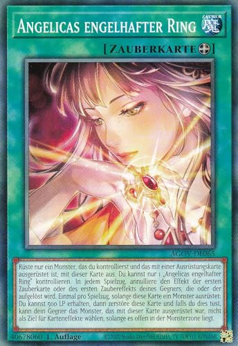 AGOV-DE065 - Angelicas engelhafter Ring - Common - 1. Auflage - DEUTSCH - Age of Overlord - mit LMS Trading Fieldcenter-Karte Yugioh