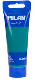 MILAN® Tubo 75 ml pintura acrílica verde esmeralda
