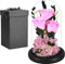 Echte Ewige Rose im Glas Kuppel, Frauen Geschenk Geburtstag, Die Schöne Und Das Biest Konservierte Rosen Blumen, Mama Freundin Ehefrau Oma Geschenk