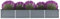 KOIECETA Hochbeet Pflanzkübel Blumenkasten Garten Pflanzkasten Terrassen Gemüsebeet Gartenbeet Pflanzbeet Verzinkter Stahl 320x80x45 cm Grau