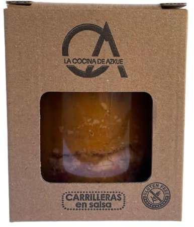 ATAKITO Carrilleras en salsa, guisos caseros, cocina vasca, platos listos para calentar 100% natural, sin gluten, sin conservantes ni colorantes, cocina gourmet