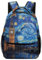VesFy Art Uhr Tower Junge Rucksack Schöne Landschaften Ranzen Für Schule Daypack Buchtasche Büchertasche Mädchen Junge Kinder One Size