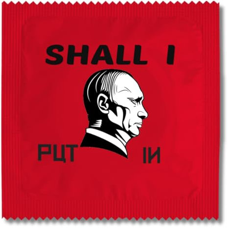 CALLVIN | einzeln | originelles lustiges Geschenk | unvergessliche Erinnerungen | weiches und strapazierfähiges Latex | hergestellt und bedruckt in Frankreich (universal, shall i put in)