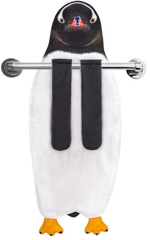 AGRIMONY Lustige Pinguin Handtücher - Kawaii Deko für Küche Badezimmer - Personalisiertes Gadgets Einweihungs Ostern Frauen Männer Mama Papa Hundebesitzer Paare